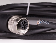 M12 Female to Bare Leads, 5 pin, 2m, #34-870